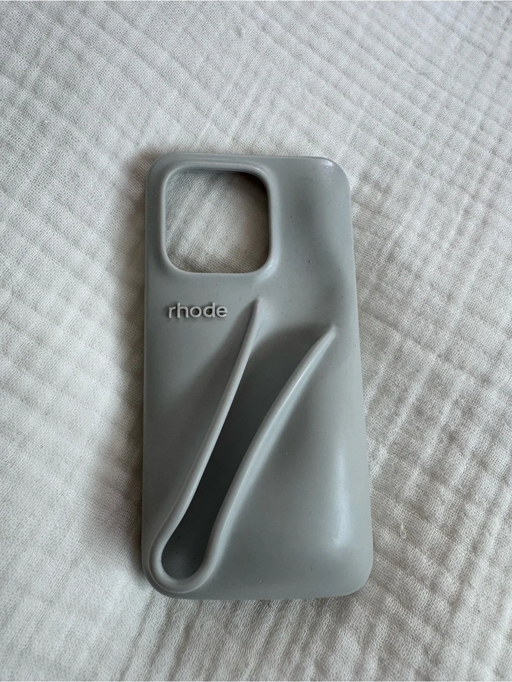 RHODE Gray Silicone iPhone 15  Case